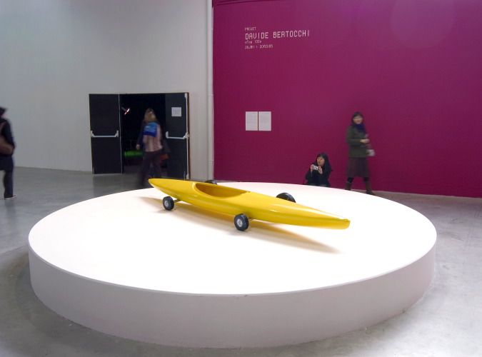sculpture and music diffused at Palais de Tokyo, Paris - solo presentation. installation view - 2005